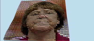 Pixelfaces in x3dom