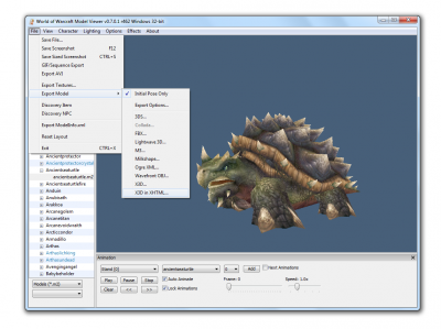 Exporting X3DOM from the WOWModelViewer