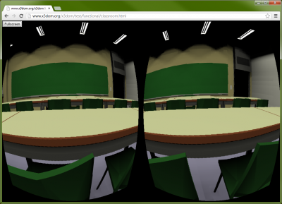 Distorted Stereo Rendering in X3DOM