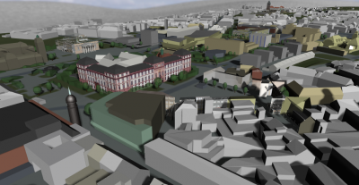 CityServer 3D Visualization of Darmstadt